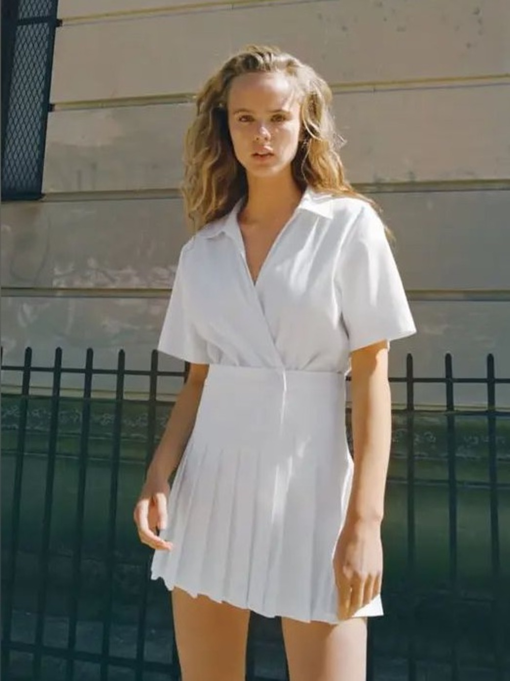 NWT ZARA | Box Pleat Jumpsuit Dress, Small